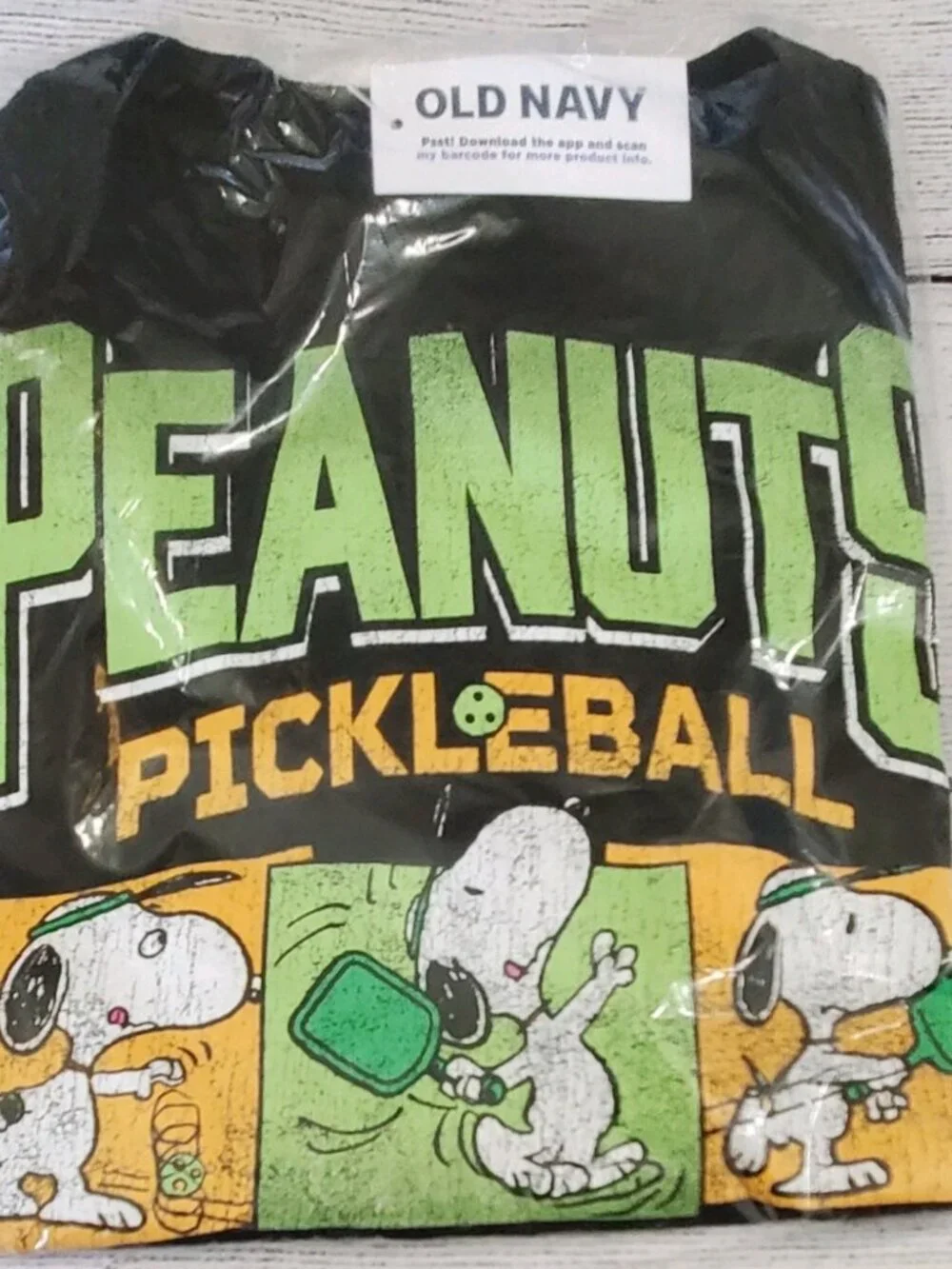 Old Navy Snoopy/Peanuts Pickleball T-shirt for Kids Various Sizes  NWT